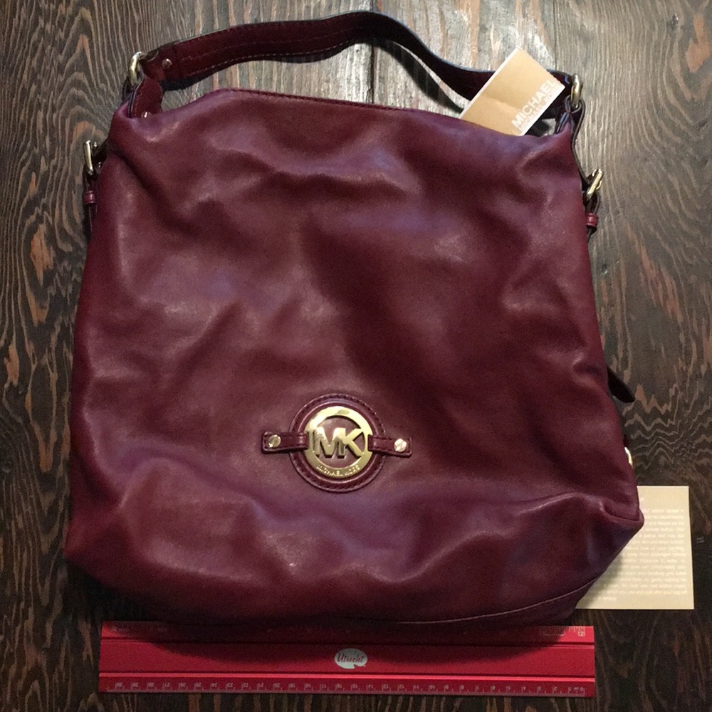 Michael Kors burgundy purse